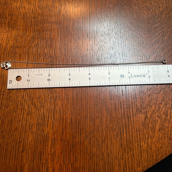 Memento Mori Goth Death Tiny Choker Necklace in Silver Pearl Teeth - Picture 7 of 8